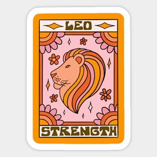 Leo Tarot Card Sticker